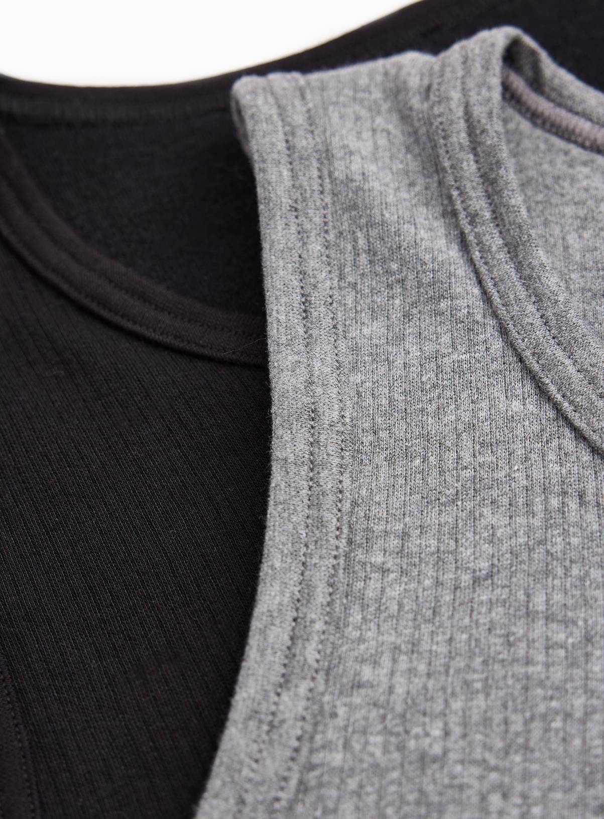 Black & Grey Thermal Vests 2-Pack XXL - Image 4